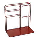Portabottiglie da Muro 2 Posti 59x33xh62,5 cm in Metallo Rosso
