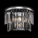 Lampada da parete Neoclassic in Metallo e Vetro Revero Cromo