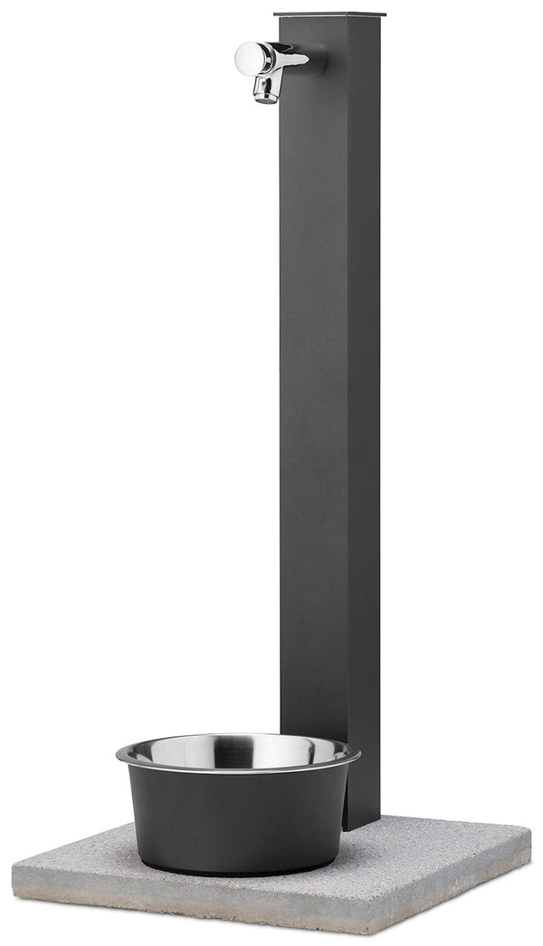 Fontana a Colonna Rubinetto Temporizzato con Base e Vaschetta Abbeveratoio Belfer 42/REX-P Antracite prezzo