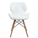 Sedia Annapolis Bianca 41x49x71 h cm in Similpelle Bianco
