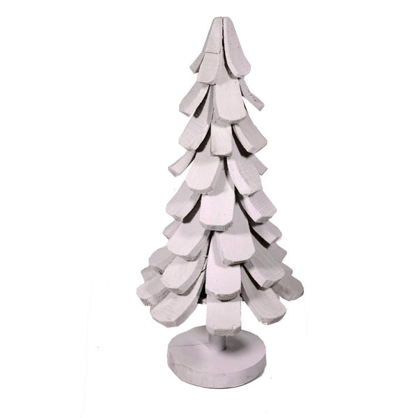 Sapin de Noël en bois de Paulownia H90cm Adami Blanc prezzo