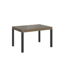 Tavolo Allungabile 120/380x90 cm Everyday Tortora Gambe Antracite      