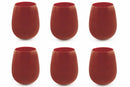 Confezione 6 Bicchieri Acqua in Vetro 428ml Villa d'Este Home Tivoli Happy Hour Rosso