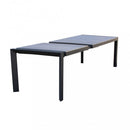 Tavolo Allungabile Waikiki 162/242x100x74 h cm in Alluminio Antracite