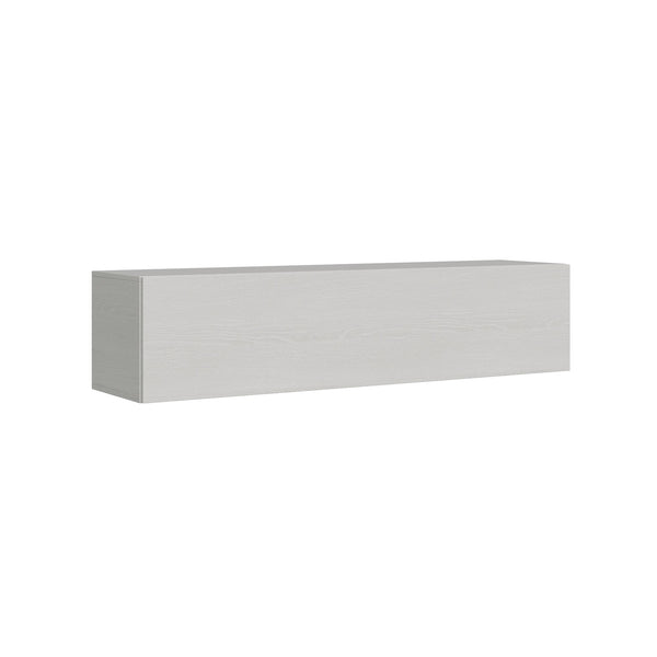 online Meuble TV mural avec porte abattante et passe-câbles 173,6x40x39,5 cm Frêne blanc