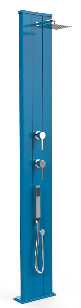 Douche de Jardin Solaire Extérieure Mitigeur 40L et Douche Mobile Arkema Dada S Bleu prezzo