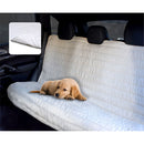 Coprisedile Posteriore Auto per Cani Gatti Doubleface bianco/bianco