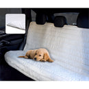 Coprisedile Posteriore Auto per Cani Gatti Doubleface bianco/bianco