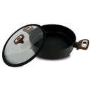 Tegame Ø 28 cm Antiaderente Induzione Silex Elegance Wood Nero