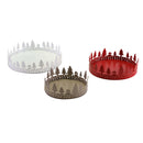 Set 3 Vassoi in Metallo alberi tondo 