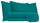 Ensemble de draps doubles dessus et dessous et taies d'oreiller couleur unie vert bouteille