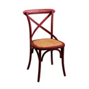 Sedia in Legno 51x55H46,5/89cm Rosso Antico