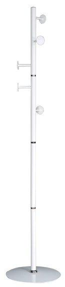 Appendiabiti da Terra Ø32x172 cm in Acciaio Motti Erie Bianco