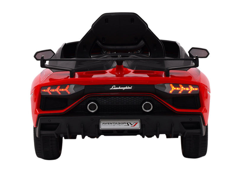 Macchina Elettrica per Bambini 12V con Licenza Lamborghini Aventador SVJ Small Rossa