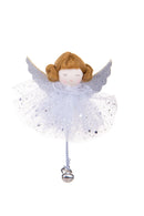 Set 12 Angeli con Tulle 13Hcm Siver