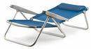 Sedia Mare Spiaggina Pieghevole con Cuscino in Alluminio Soriani Brasile Blu Melange