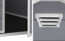 Casetta da Giardino Porta Attrezzi 130x192x198 cm in Resina Effetto Legno Keter Manor 4x6 Grigia