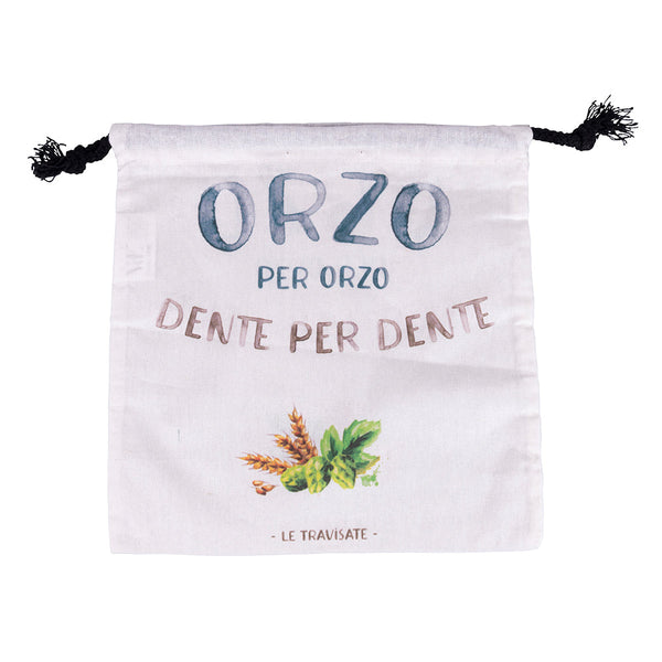Sac Orge 25x25 cm en Coton VdE Tivoli 1996 Le Travisate Blanc sconto