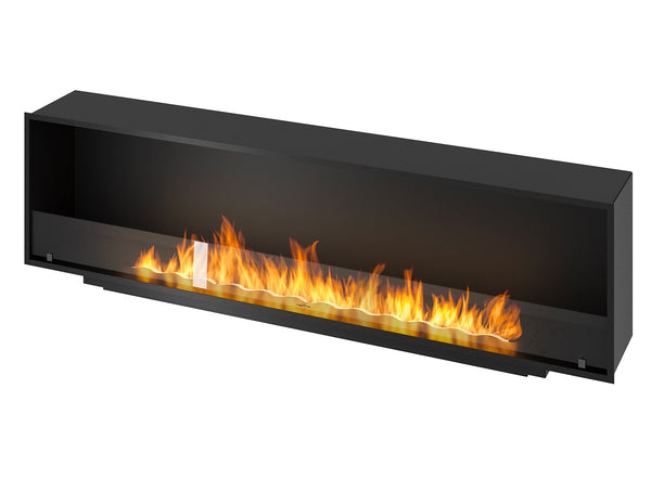 online Camino a Bioetanolo da Incasso 204,4x59,4x30 cm Inside 2000 Slim Nero con Vetro