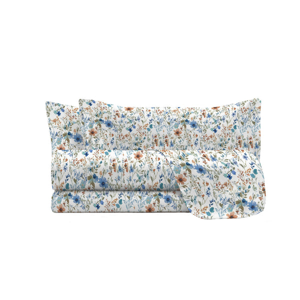 Set Lenzuola con Stampa Sopra Sotto e Federe Linea Ida Ermes Varie Misure prezzo