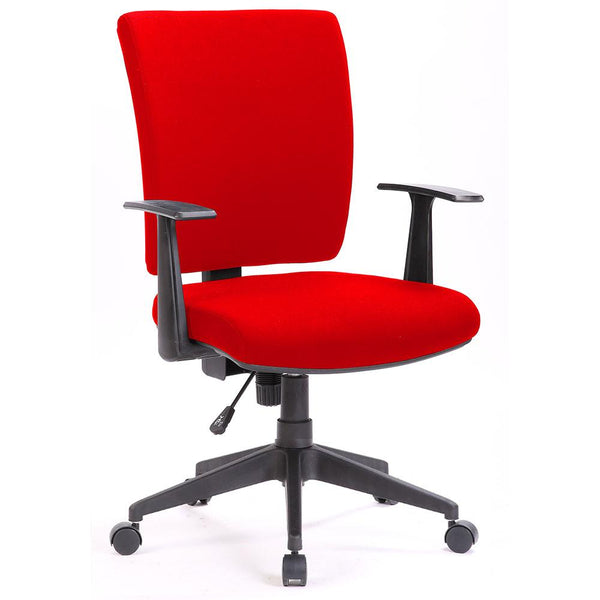 Chaise de bureau opérative en tissu rouge Tosini New Orleans sconto