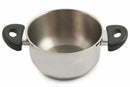 Pentola Antiaderente in Acciaio Inox Ø24cm Triplo Fondo 2 Manici Soriani Mia