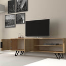 Mobile porta TV 160x35x49 cm Foot rovere