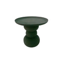 Tavolino Ø 36x34 cm Alka in Acciaio Verde