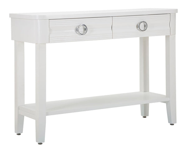 prezzo Console Fixe Shine 110x82x40 cm en Bois MDF et Métal Blanc