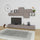 Élément mural de salon 260 cm en MDF Tromen Light Moka