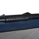 Trasportino per Cani e Gatti Pieghevole Blu nero 70x52x52 cm 