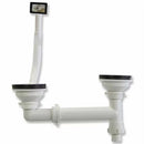 Lavello Cucina 1 Vasca e Mezza 105x50 cm in Acciaio Inox con Rubinetto Rainbow