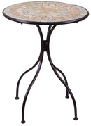Set da Giardino Pieghevole in Metallo con Tavolo e 2 Sedie Urbino Nero