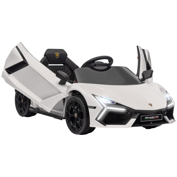 prezzo Macchina Elettrica per Bambini Licenza Lamborghini Revuelto 12V Guida Manuale e Telecomando Bianco