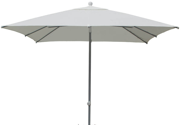 sconto Parasol de jardin 2,5x2,5 m Mât Ø38 mm en Aluminium Kraus Quattro Blanc