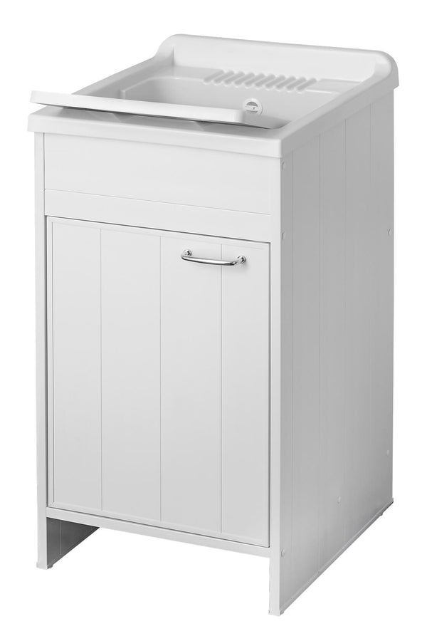 prezzo Meuble pour Lavabo en PVC 45x50x85cm 1 Porte Forlani Honest Blanc