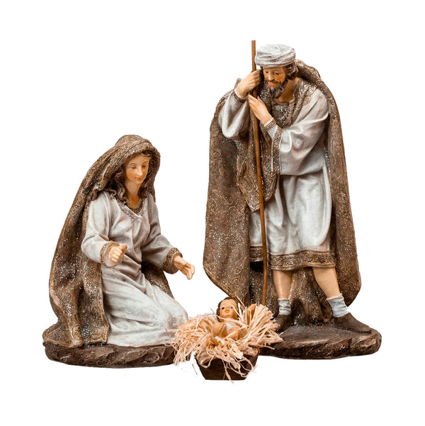 Nativité 3 Pièces H31,5 cm en Résine sconto