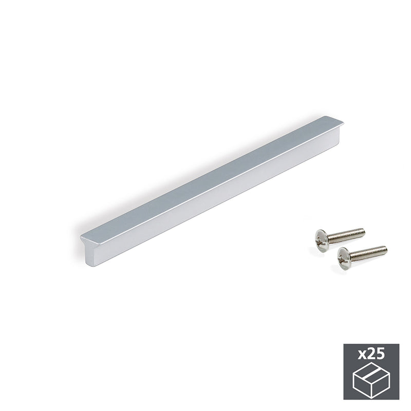 Maniglie per Mobile Interasse 64 mm Alluminio Anodizzato Opaco 25 Pezzi Emuca