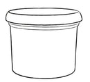 Vaso in Resina Tulli Cilindro Vicenza Classic Cappuccino Varie Misure