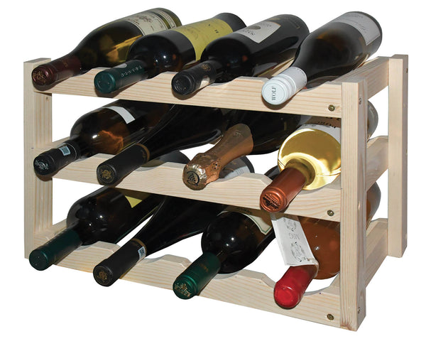 online Cantinetta Portabottiglie in Legno 45x25x26 cm 12 Bottiglie
