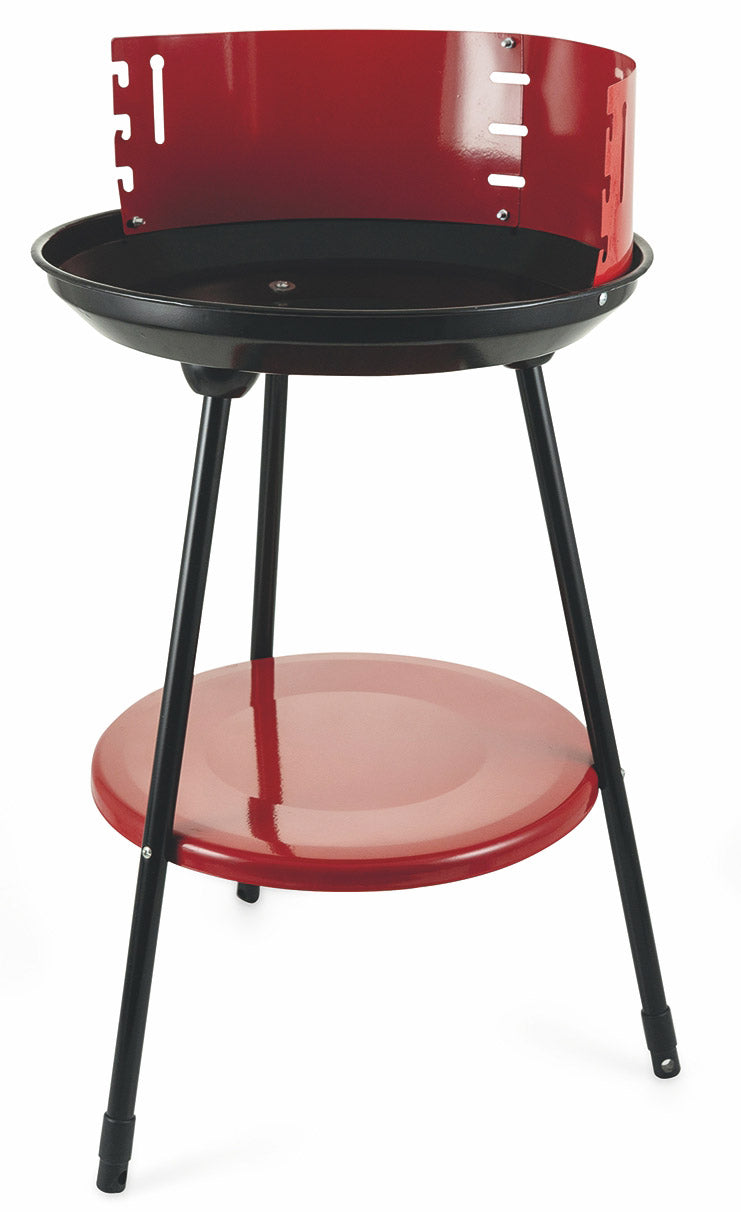 Barbecue a Carbone Carbonella Rotondo Ø42 cm Soriani Sun-day Rosso
