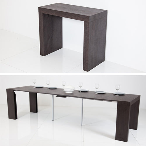 Consolle Tavolo Allungabile 45/305 Cm Rovere Moro Groupdesign Twist