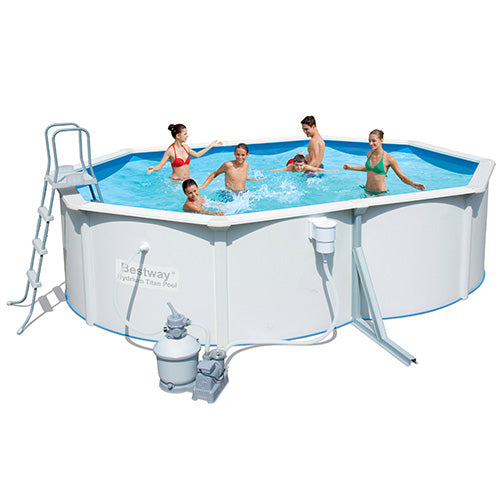 Piscine Hors Sol Tôle Structure 488X366X122 Cm Bestway Paroi Acier 56286  prezzo