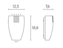 Applique da Esterno a LED 12W+2W 4000K Sovil Bianco