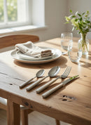 Servizio Set di Posate 24 Pezzi in Acciaio Eme Fast Sabbia 7528