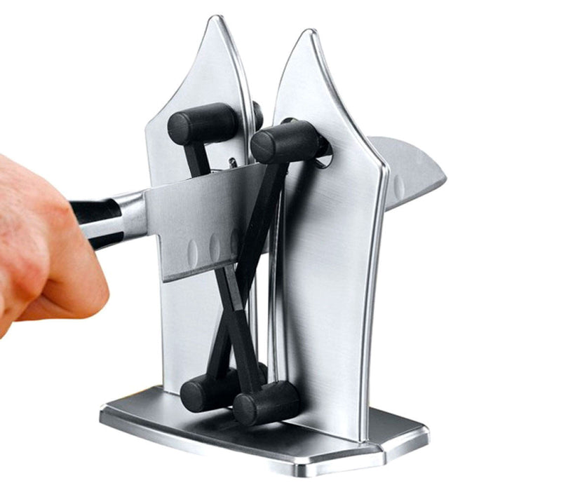 Affilacoltelli e Lame 3 in 1 Universale Automatico a Molla