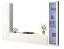 Parete Attrezzata Soggiorno 260x30x180 cm Maruska n°13 Bianco Lucido