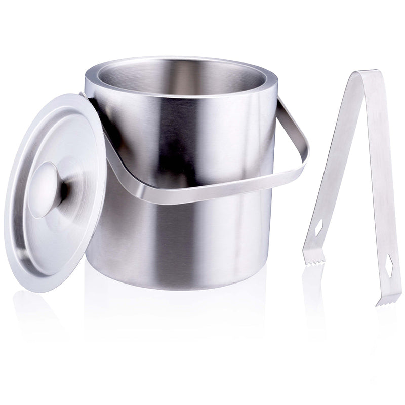 Secchiello per Ghiaccio Pinza e Coperchio Contenitore Refrigerante Capienza 1.2L Alpina