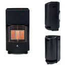 Stufa a Gas GPL Infrarossi 4200W 3 Mattoni Nera