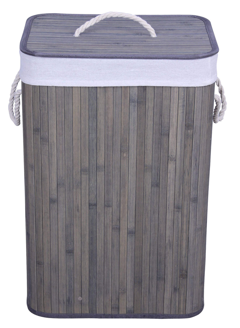 Cesto Portabiancheria 40x30x60 cm in Bamboo Collection Grigio
